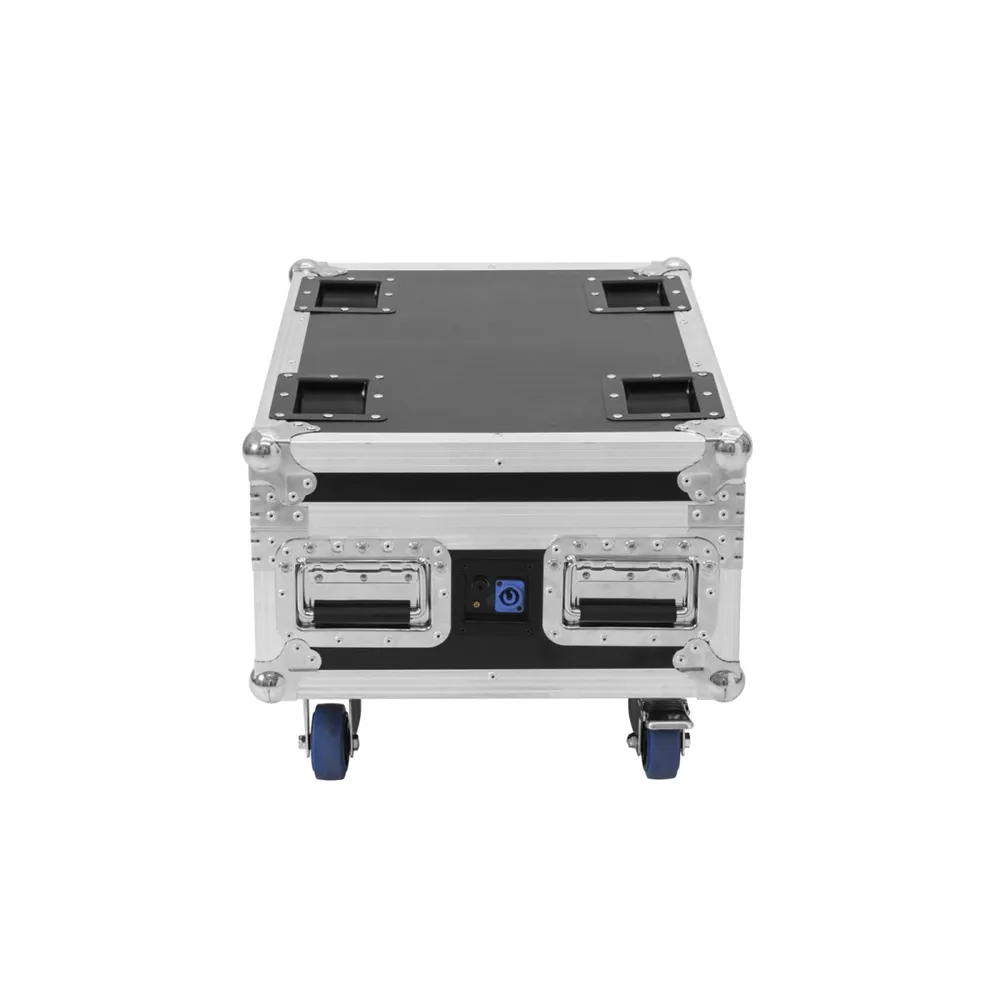 ROADINGER Flightcase 4x AKKU IP UP-4 Plus HCL Spot WDMX mit Ladefunktion