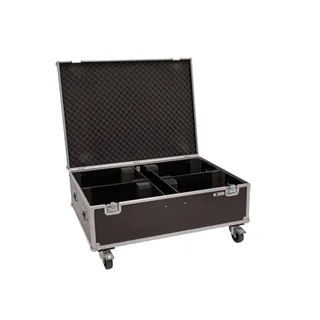 ROADINGER Flightcase 4x LED THA-150F Theater-Spot
