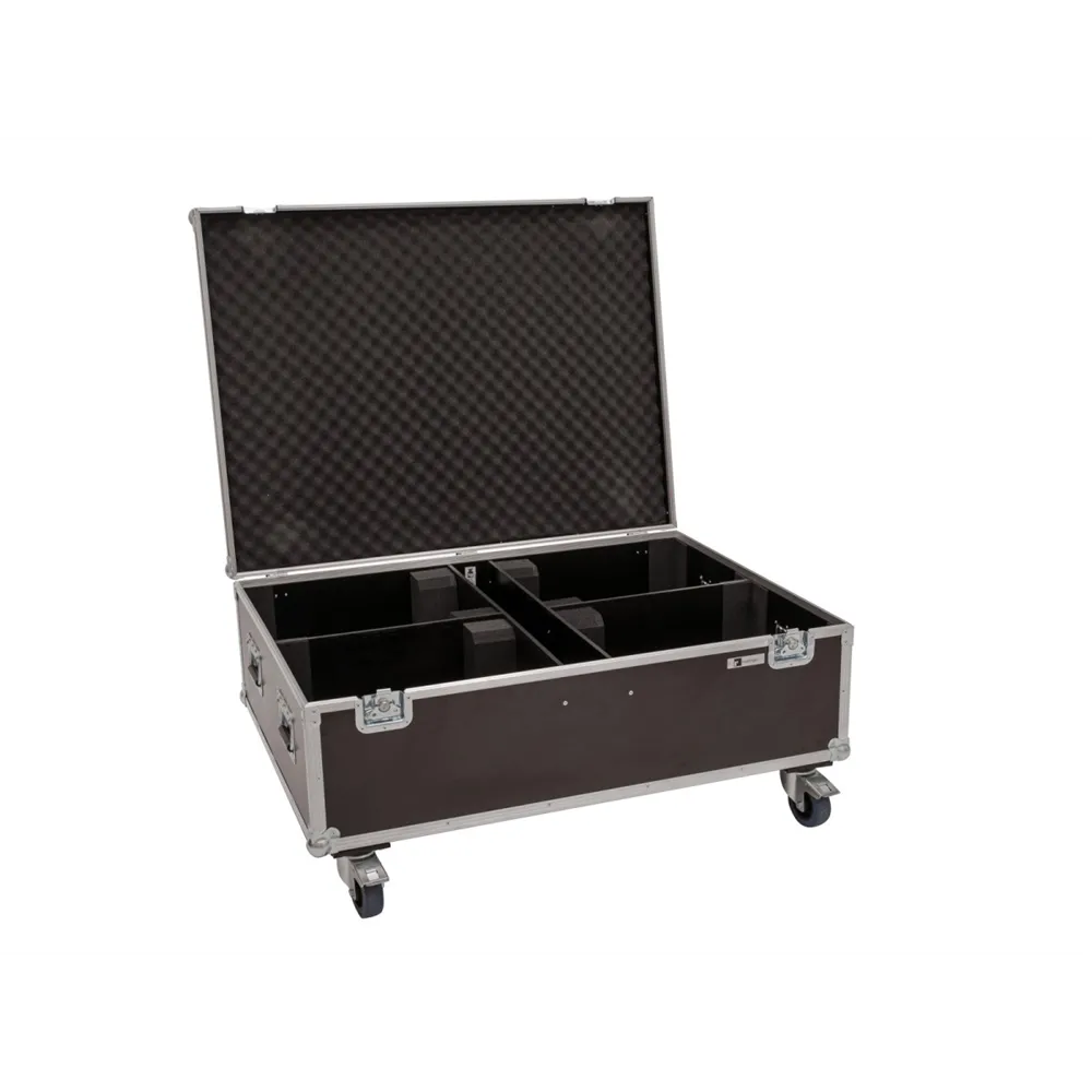 ROADINGER Flightcase 4x LED THA-150F Theater-Spot