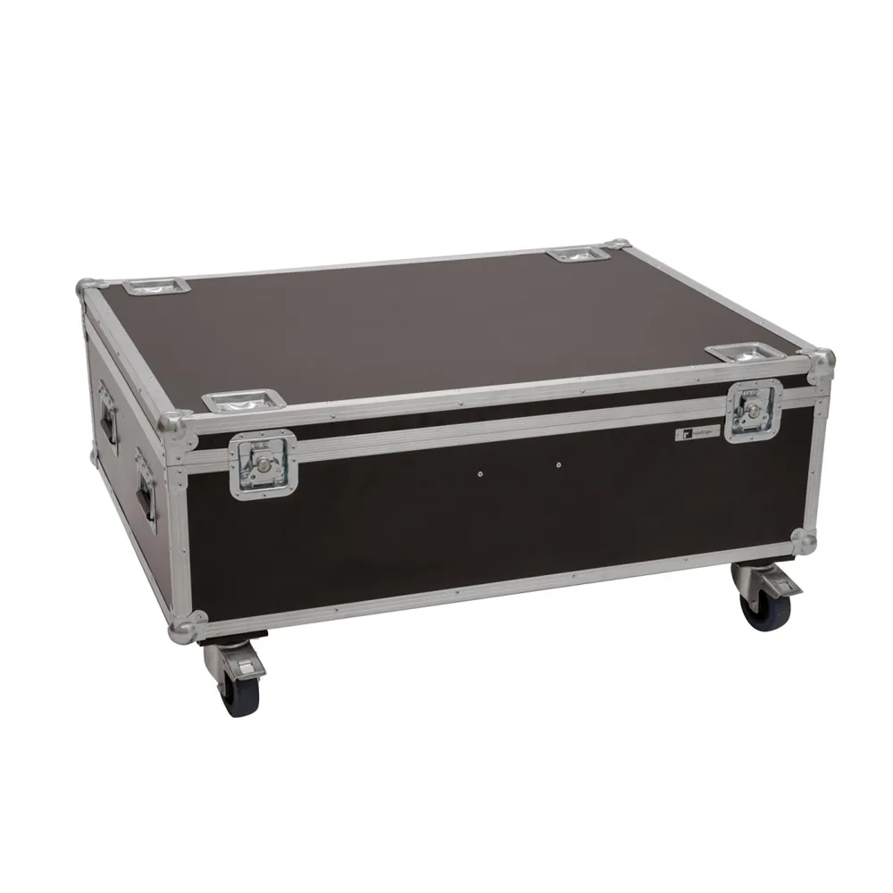 ROADINGER Flightcase 4x LED THA-150F Theater-Spot