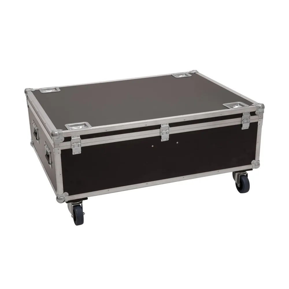 ROADINGER Flightcase 4x LED THA-150F Theater-Spot