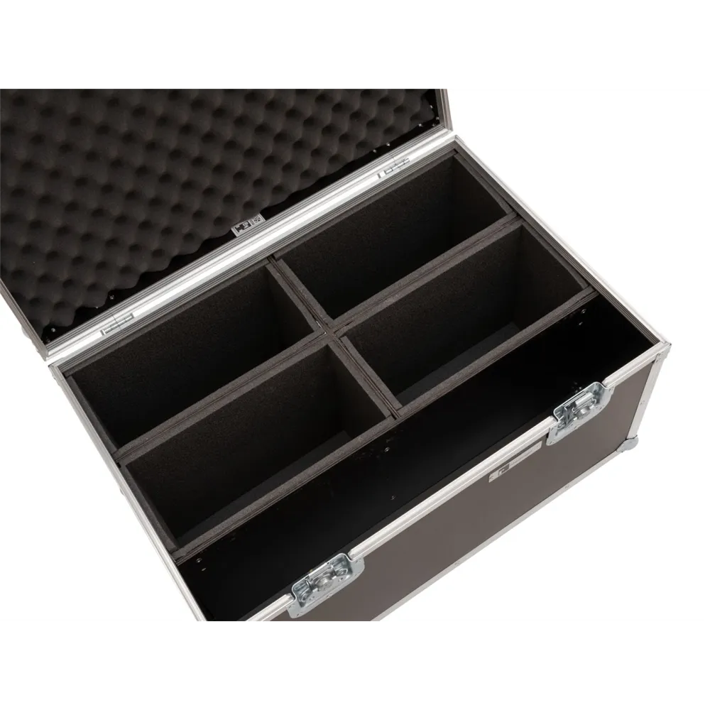 ROADINGER Flightcase 4x LED 4/7C-12 Silent Slim Spot