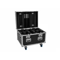 ROADINGER Flightcase 4x LED TMH-X4 mit Rollen