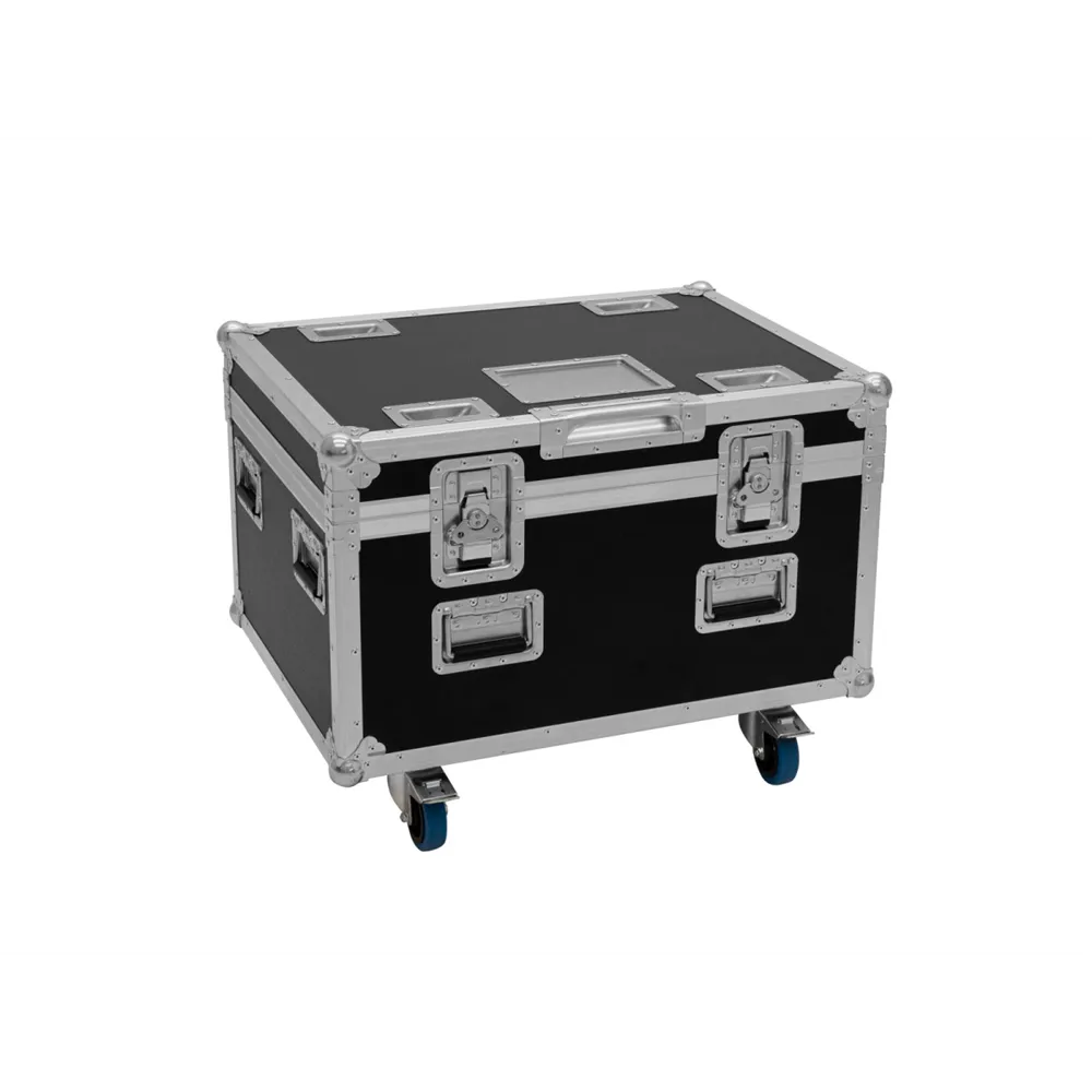 ROADINGER Flightcase 4x LED TMH-X4 mit Rollen