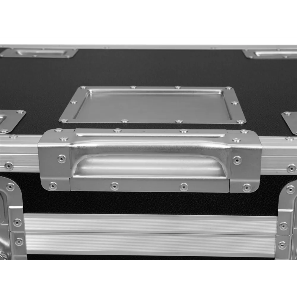 ROADINGER Flightcase 4x LED TMH-X4 mit Rollen