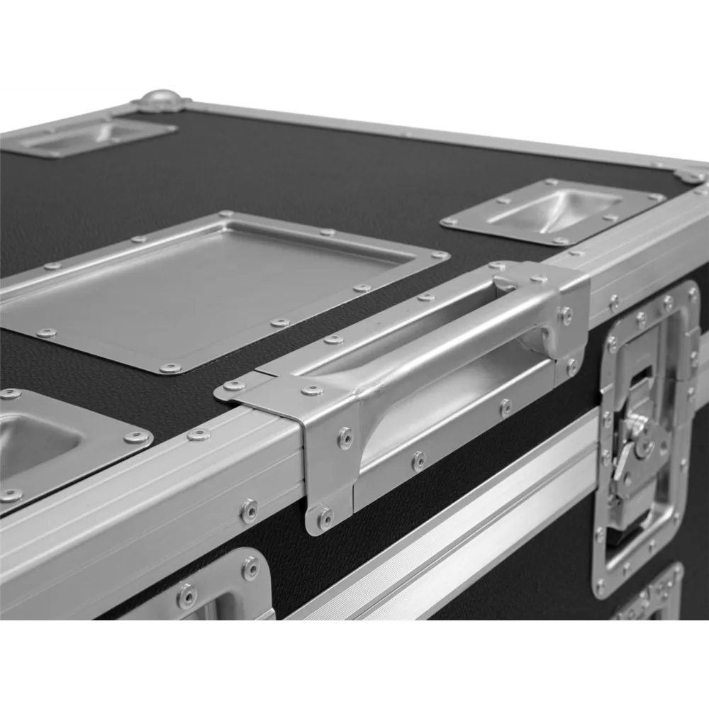 ROADINGER Flightcase 4x LED TMH-X4 mit Rollen