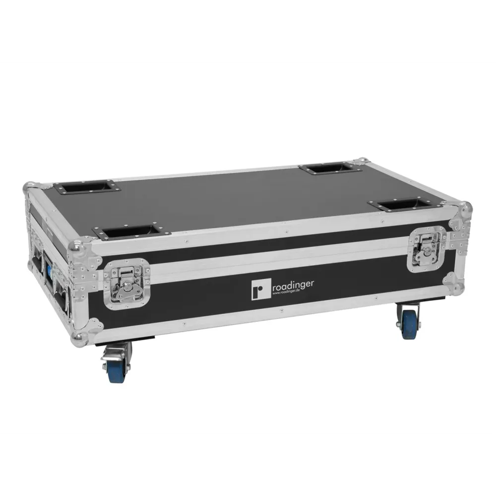 ROADINGER Flightcase 4x AKKU BAR-6 QCL mit Ladefunktion