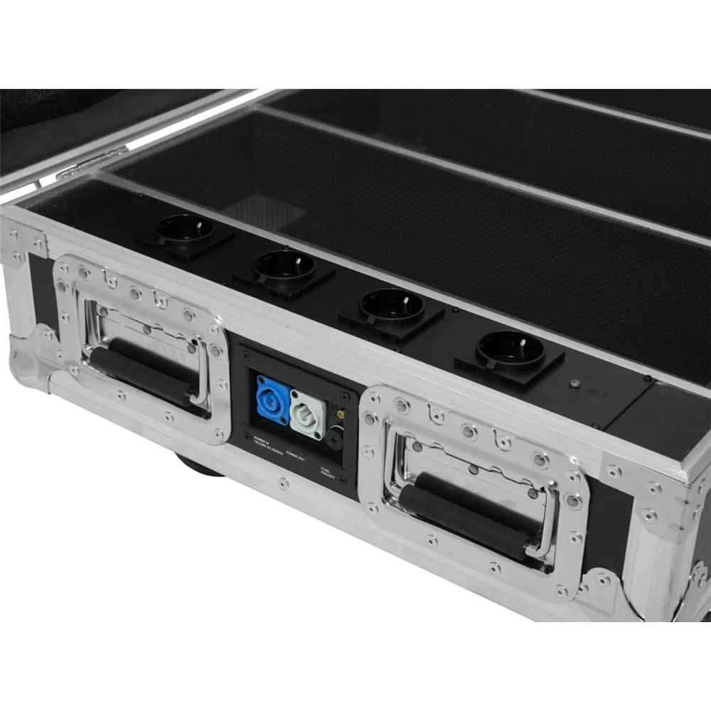 ROADINGER Flightcase 4x AKKU BAR-6 QCL mit Ladefunktion