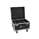 ROADINGER Flightcase 4x AKKU IP PAR 7 QCL WDMX mit Ladefunktion
