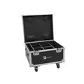 ROADINGER Flightcase 4x AKKU IP PAR 7 QCL WDMX mit Ladefunktion