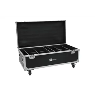ROADINGER Flightcase 8x AKKU IP PAR 7 QCL WDMX mit Ladefunktion