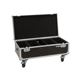 ROADINGER Flightcase 4x Audience Blinder 2x100W mit Rollen