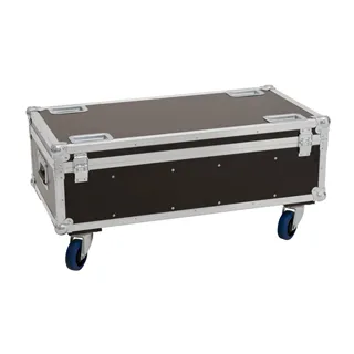 ROADINGER Flightcase 4x Audience Blinder 2x100W mit Rollen