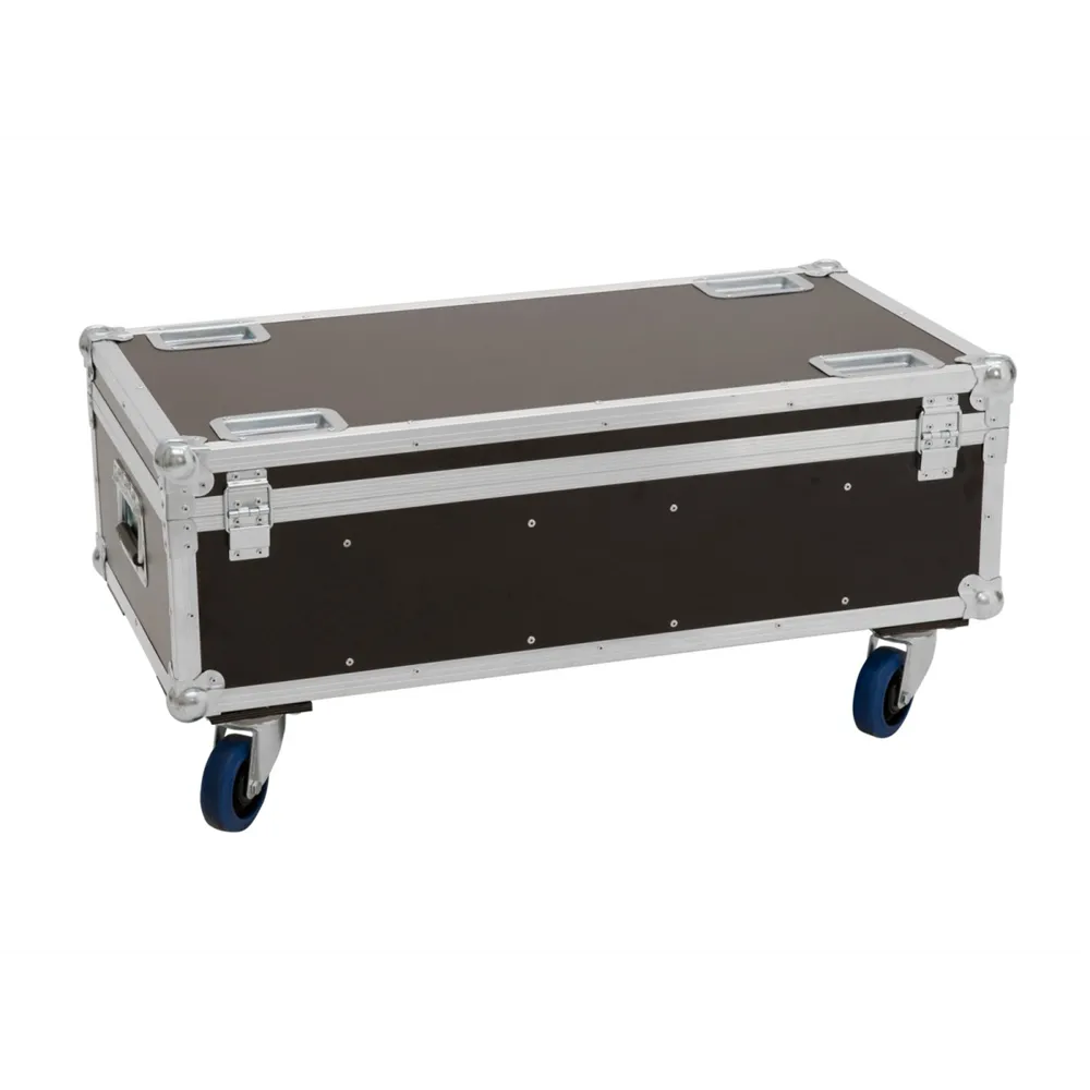 ROADINGER Flightcase 4x Audience Blinder 2x100W mit Rollen