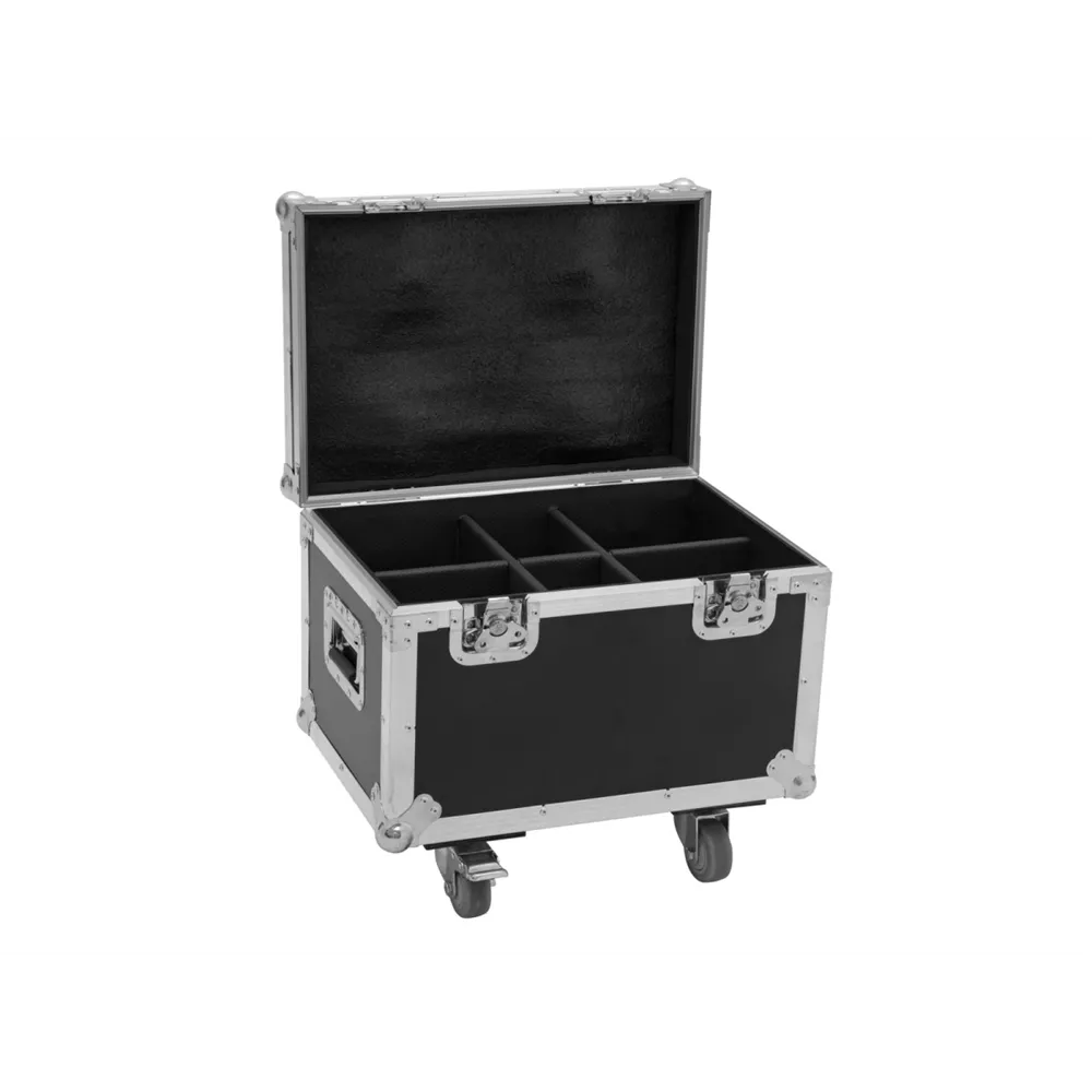 ROADINGER Flightcase 4x LED TMH-13/17/S30/W36 mit Rollen