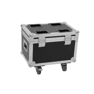 ROADINGER Flightcase 4x LED TMH-13/17/S30/W36 mit Rollen