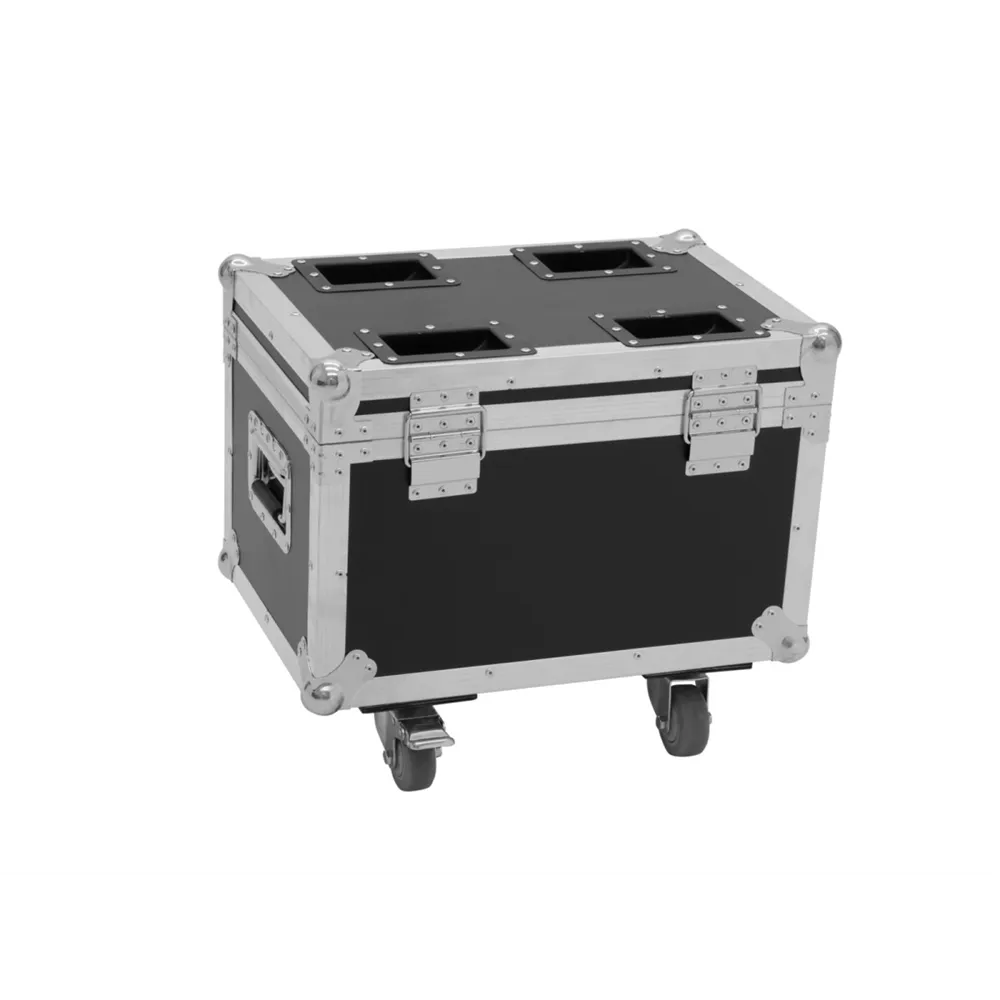 ROADINGER Flightcase 4x LED TMH-13/17/S30/W36 mit Rollen