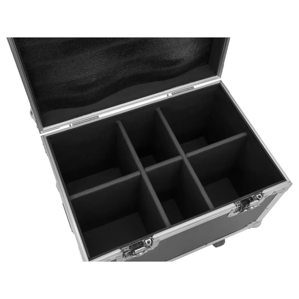ROADINGER Flightcase 4x LED TMH-13/17/S30/W36 mit Rollen