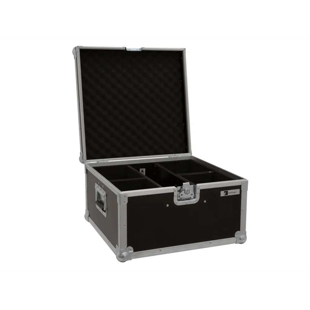 ROADINGER Flightcase 4x LED IP PAR 3x8W QCL/3x9W SCL