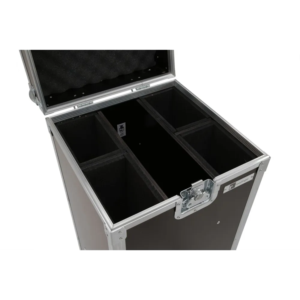 ROADINGER Flightcase 4x LED IP T-Bar 16 QCL Leiste