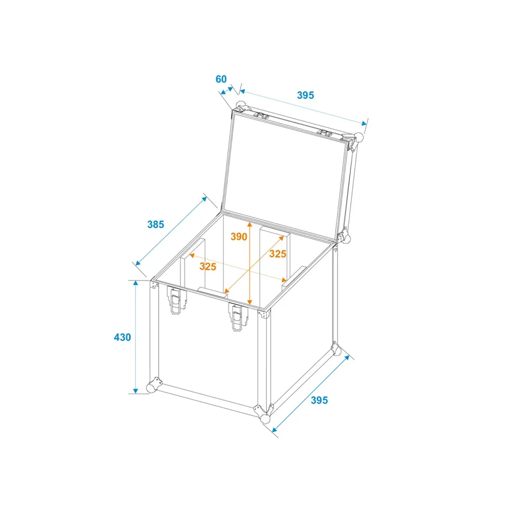 ROADINGER Flightcase 1x B-40 HCL/Laser