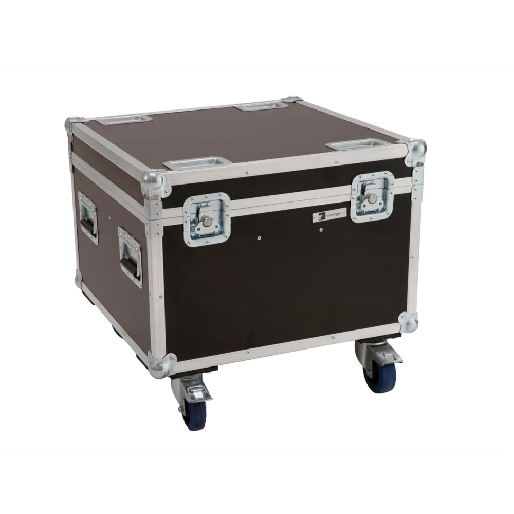 ROADINGER Flightcase 4x LED Theatre COB 100 Serie mit Rollen