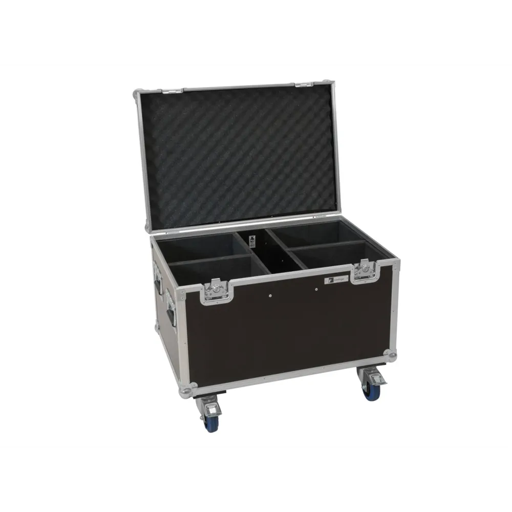 ROADINGER Flightcase 4x LED Theatre COB 200 Serie, mit Rollen
