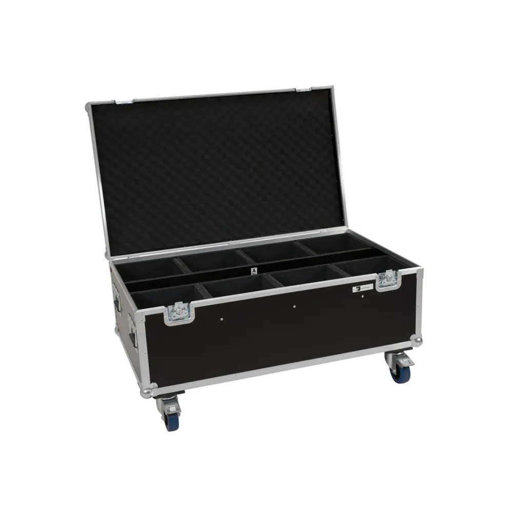 ROADINGER Flightcase 8x LED IP PAR 7x8W QCL/7x9W SCL mit Rollen