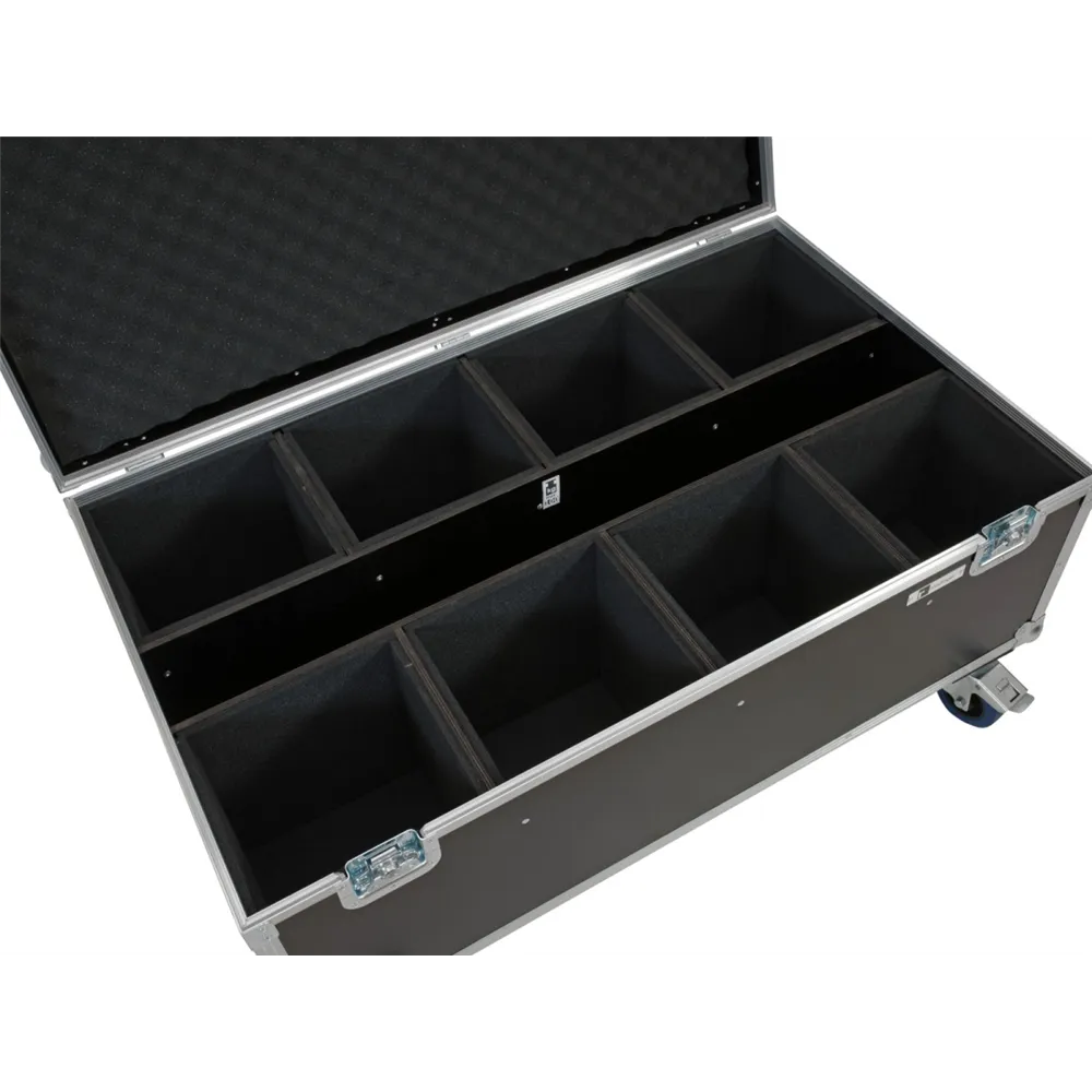 ROADINGER Flightcase 8x LED IP PAR 7x8W QCL/7x9W SCL mit Rollen