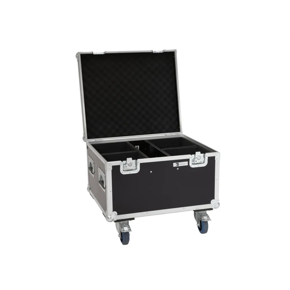 ROADINGER Flightcase 4x LED IP PAR 7x8W QCL/7x9W SCL mit Rollen