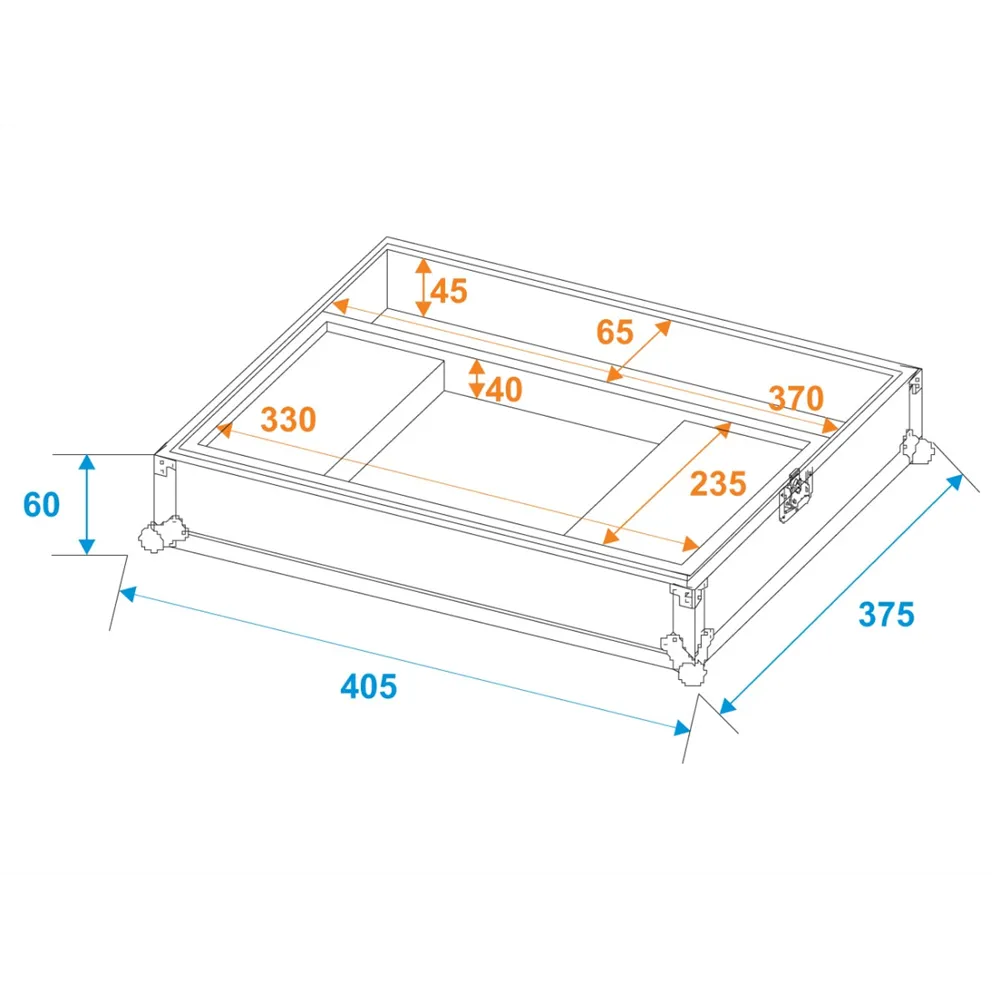 ROADINGER Flightcase TRM-402