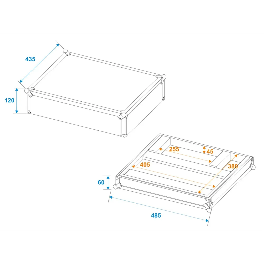 ROADINGER Flightcase TRM-422