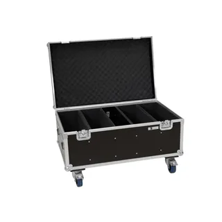 ROADINGER Flightcase 4x Multiflood Pro IP RGBW MK2 mit Rollen