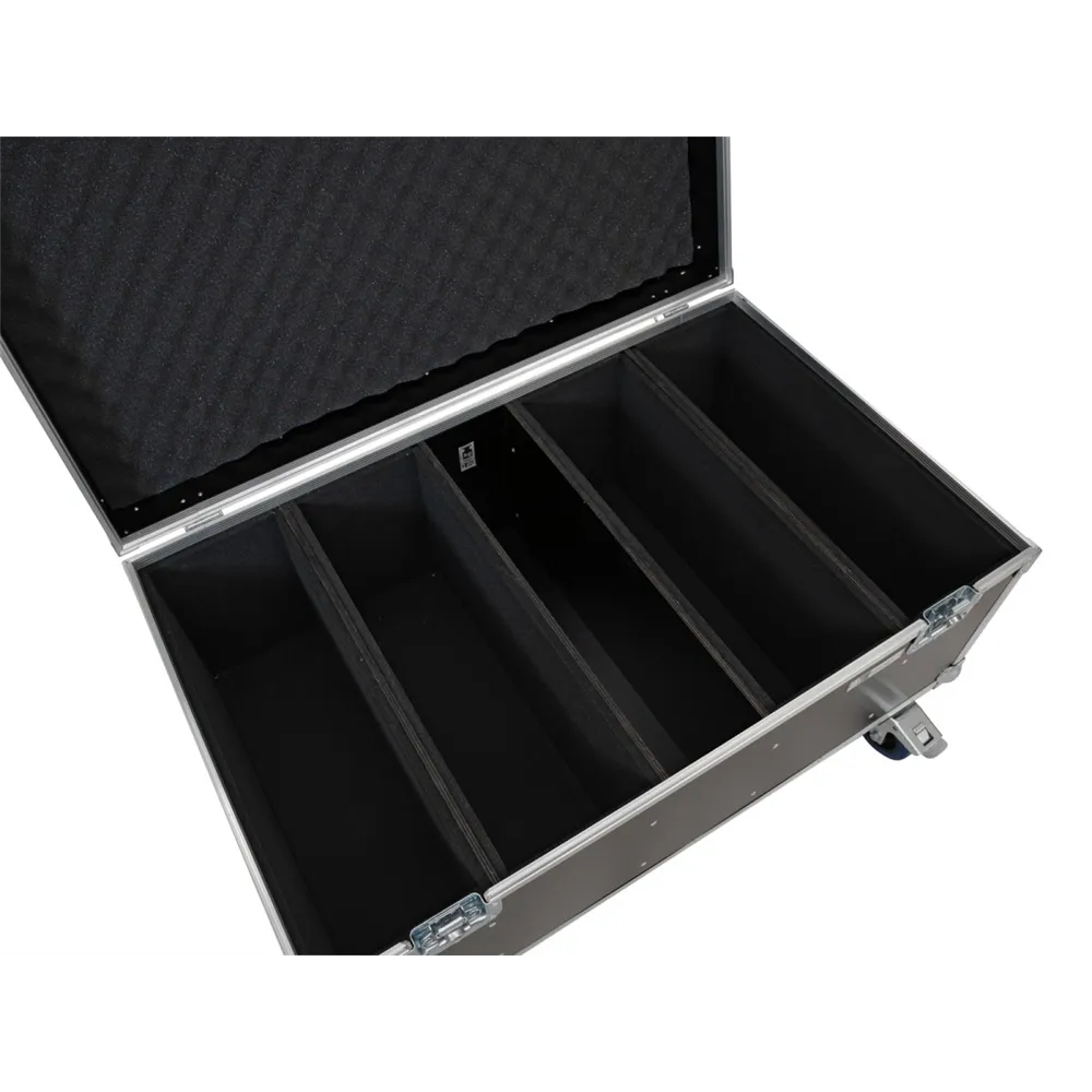 ROADINGER Flightcase 4x Multiflood Pro IP RGBW MK2 mit Rollen
