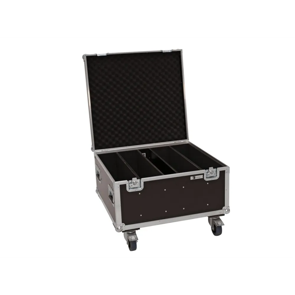 ROADINGER Flightcase 4x LED PLL-480 mit Rollen
