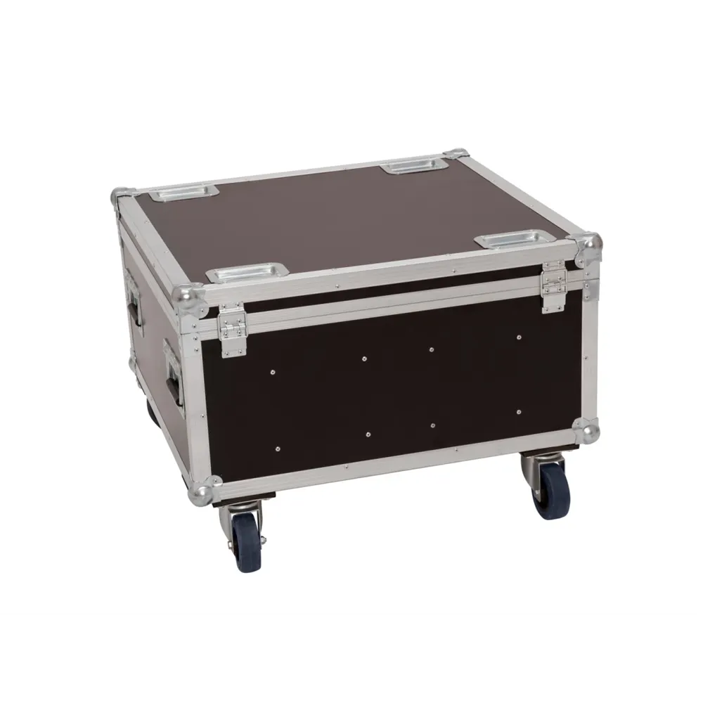 ROADINGER Flightcase 4x LED PLL-480 mit Rollen