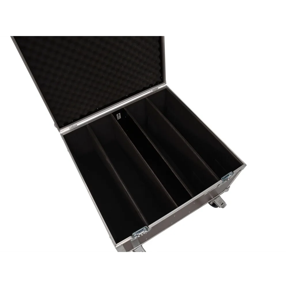 ROADINGER Flightcase 4x LED PLL-480 mit Rollen