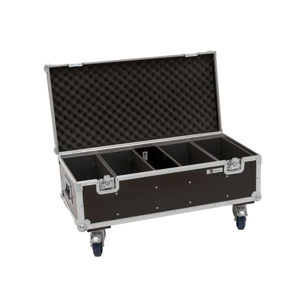 ROADINGER Flightcase 4x Audience Blinder 2x100W LED COB CW/WW mit Rollen
