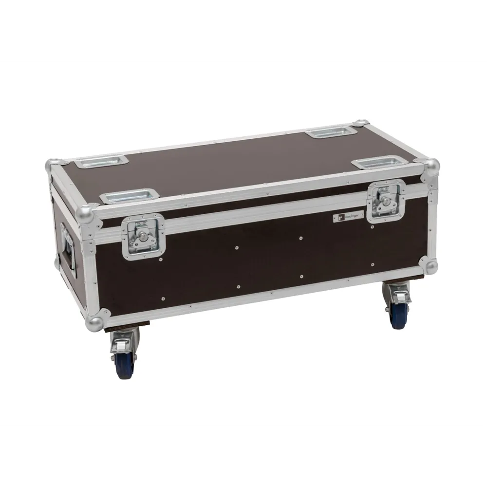 ROADINGER Flightcase 4x Audience Blinder 2x100W LED COB CW/WW mit Rollen