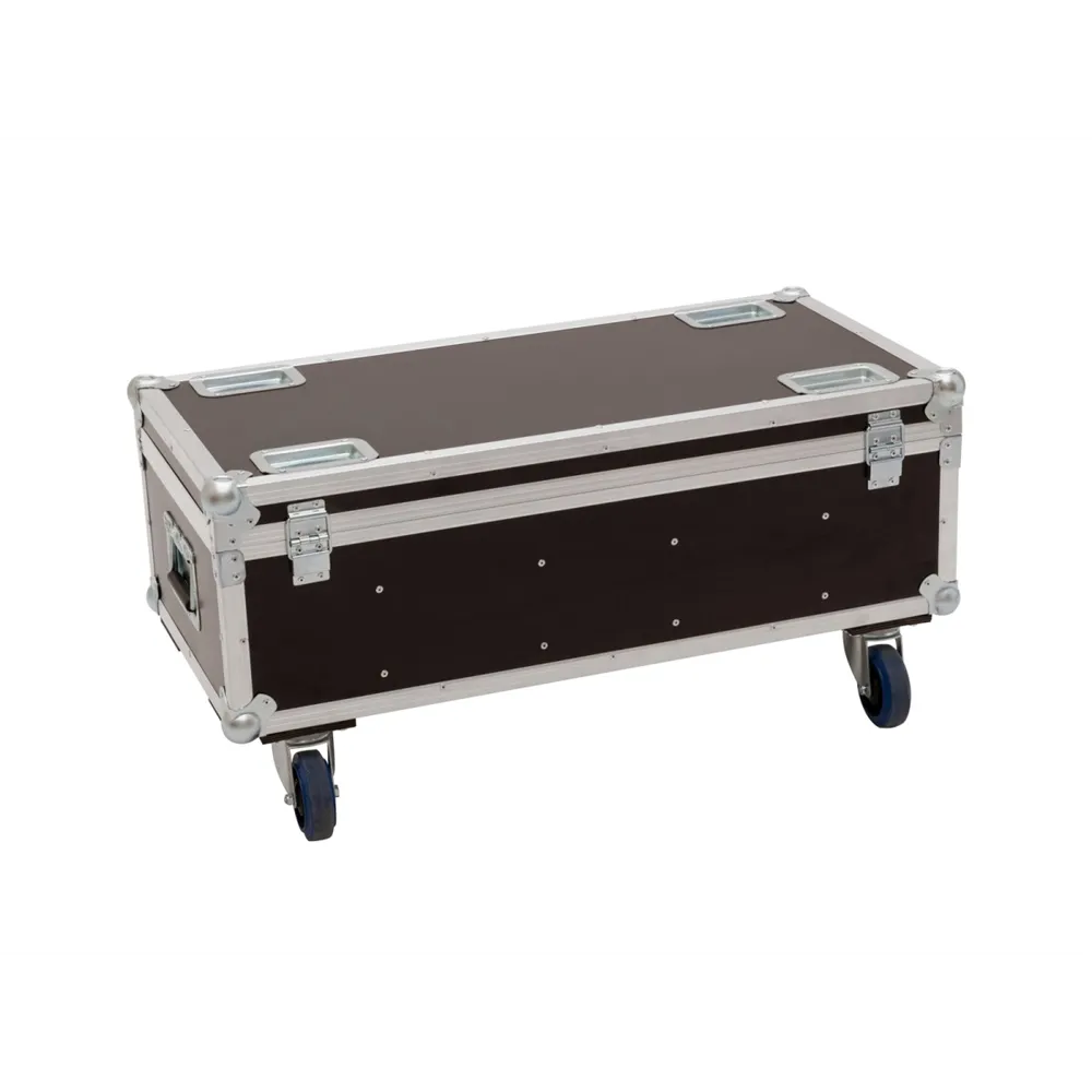 ROADINGER Flightcase 4x Audience Blinder 2x100W LED COB CW/WW mit Rollen