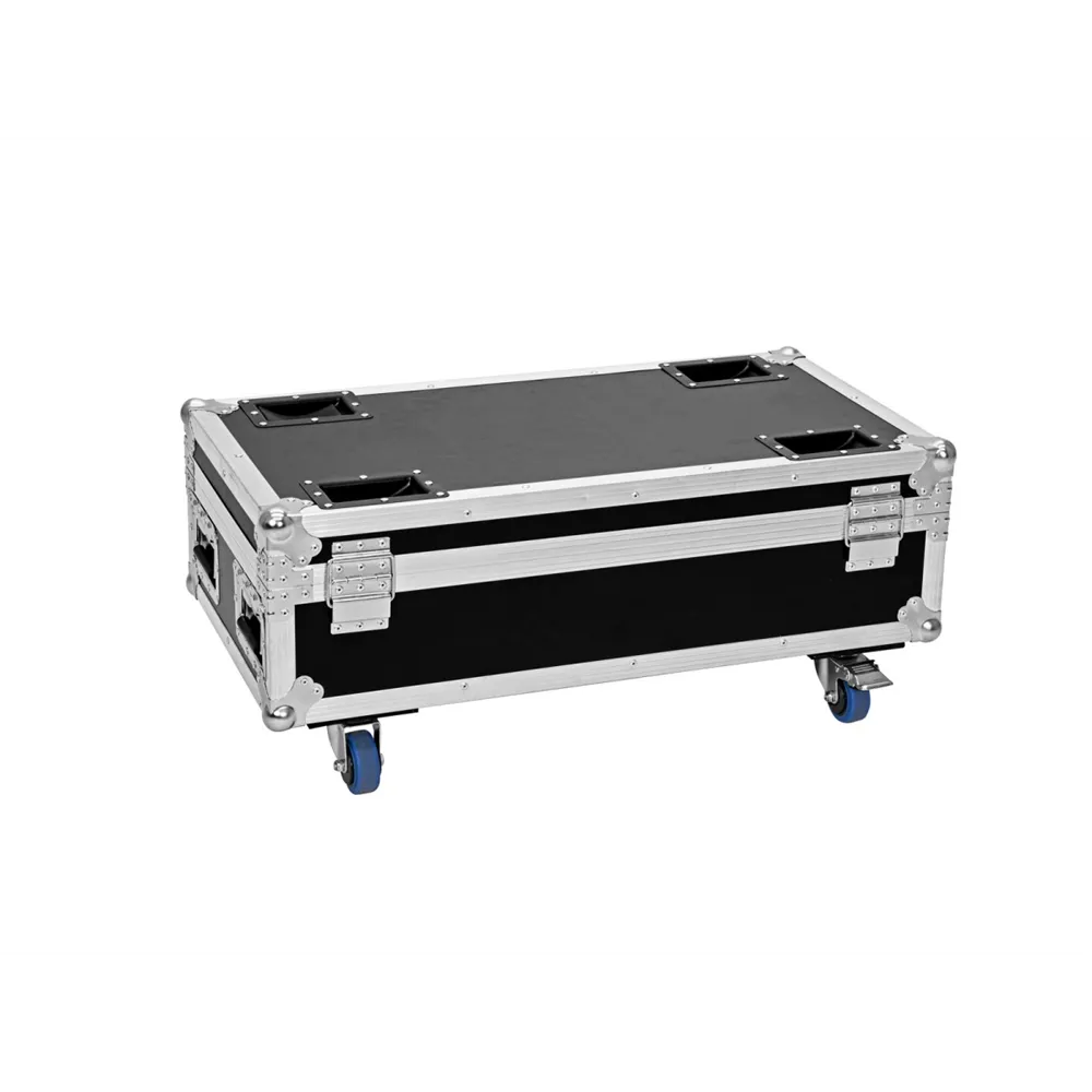 ROADINGER Flightcase 6x AKKU IP UP-4 Plus HCL Spot WDMX mit Ladefunktion