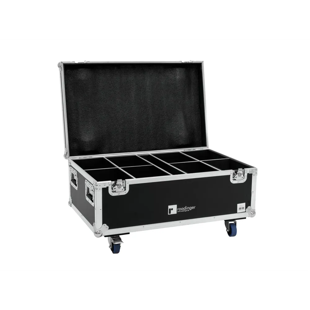 ROADINGER Flightcase 8x LED IP PAR 7x10W RGBL