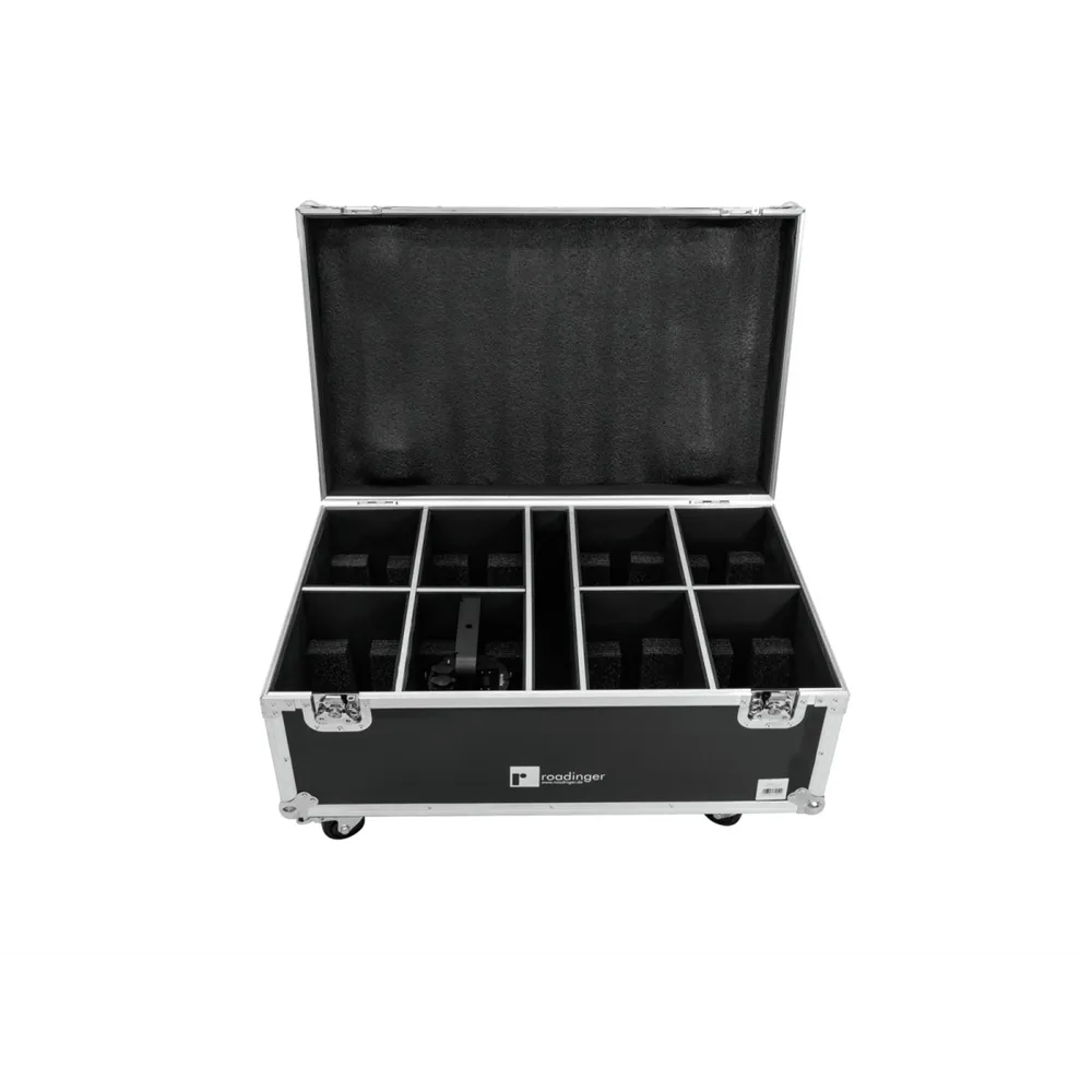 ROADINGER Flightcase 8x LED IP PAR 7x10W RGBL