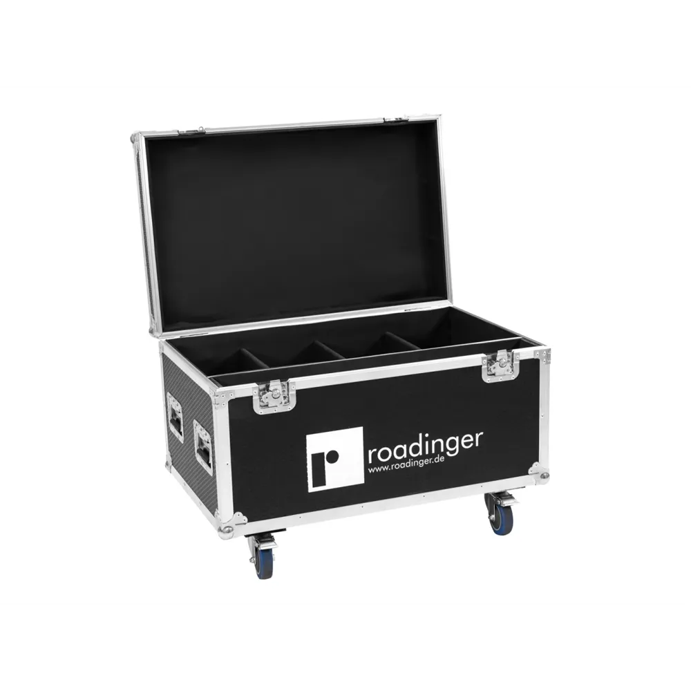 ROADINGER Flightcase 4x LED IP Atmo Blinder 9
