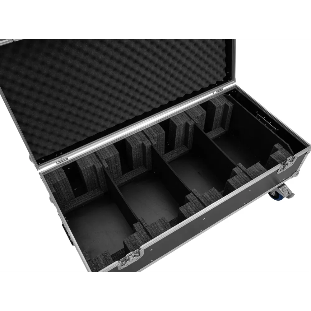 ROADINGER Flightcase 4x PLL-576 CW/WW mit Rollen