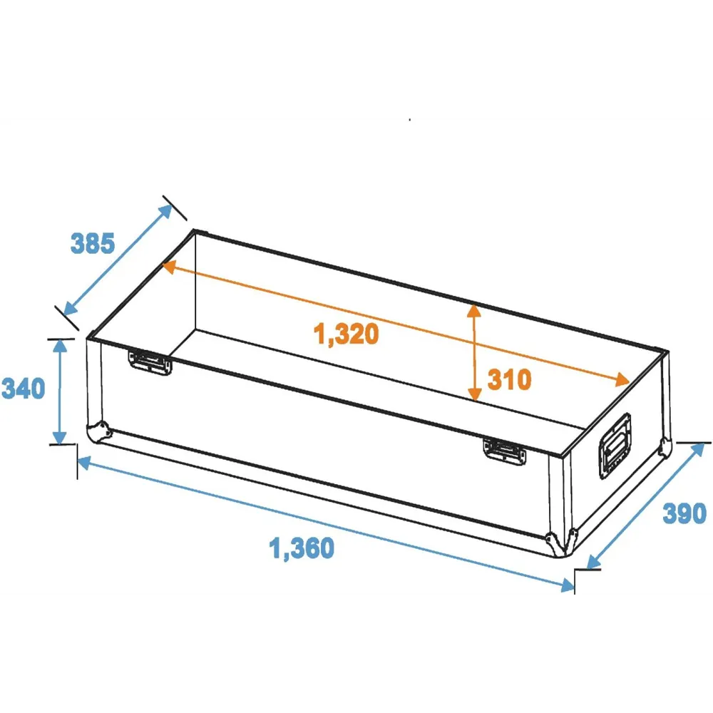 ROADINGER Flightcase 2x LCD ZL50
