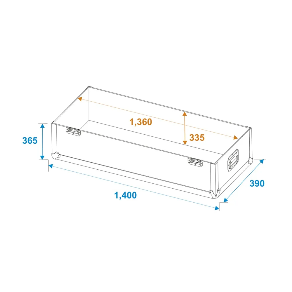 ROADINGER Flightcase 2x LCD ZL55