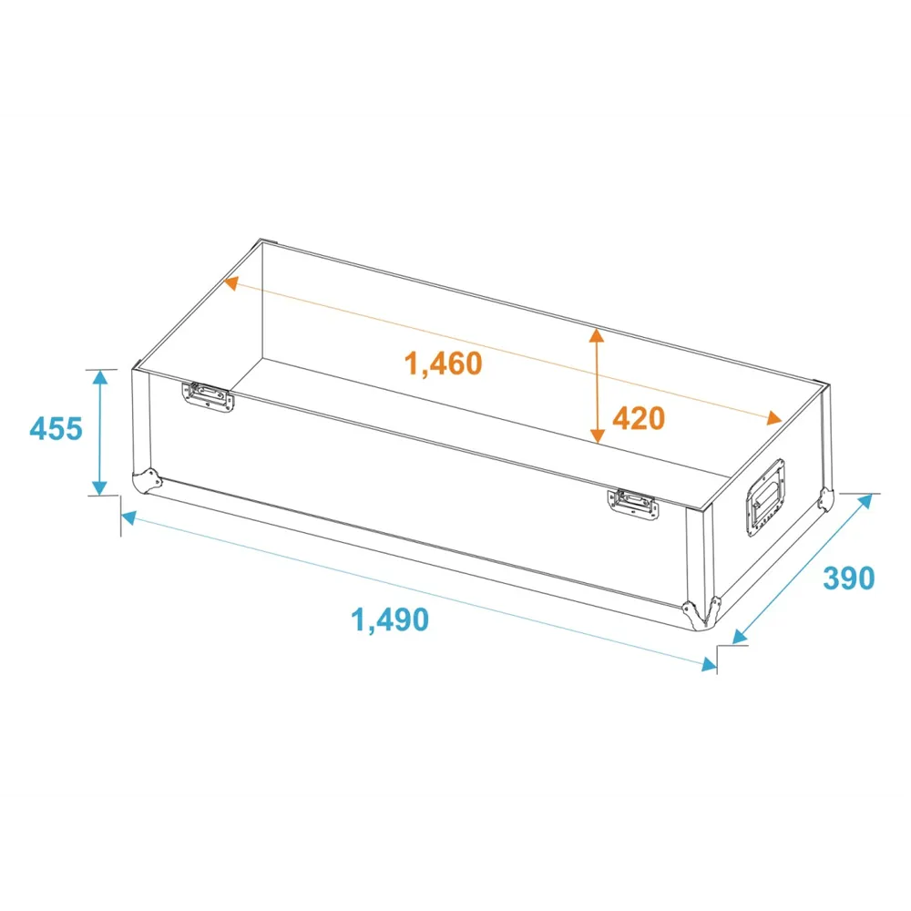 ROADINGER Flightcase 2x LCD ZL60