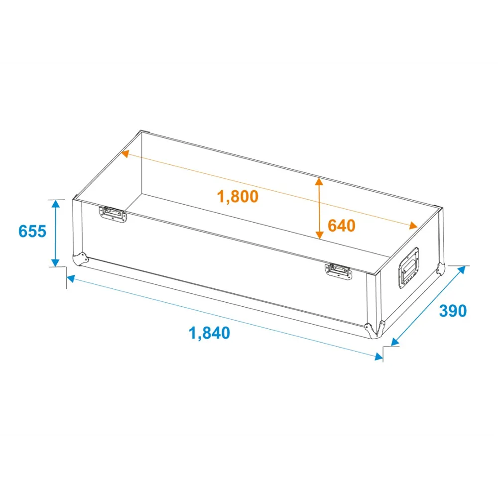ROADINGER Flightcase 2x LCD ZL70