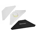 OMNITRONIC Corner Plates with Bag for Mobile DJ Stand White